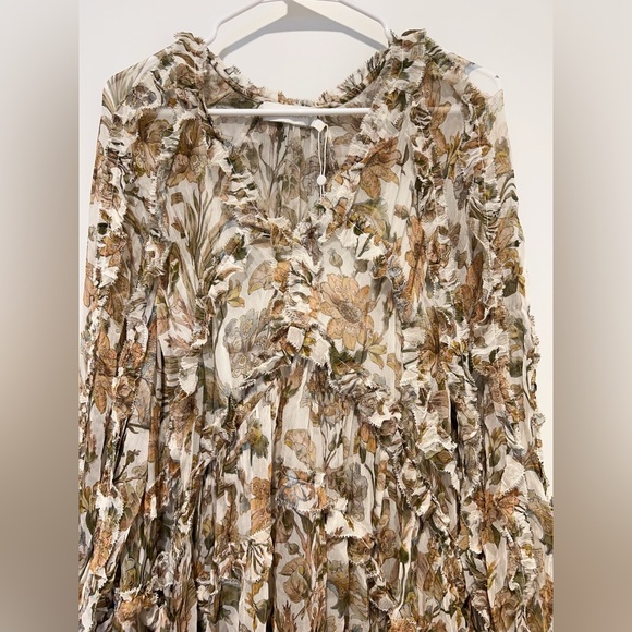 NWT AU2 Zimmermann Chintz Floral Frill Minidress - Picture 6 of 16